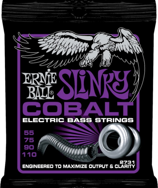 Ernie Ball 2731 Cobalt Slinky Bass 55-110 Strengesett - Voss Musikk