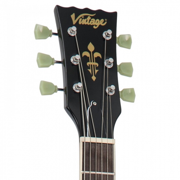 Vintage VSA500GBK El.gitar Semi Acoustic Reissued Gloss Voss Musikk